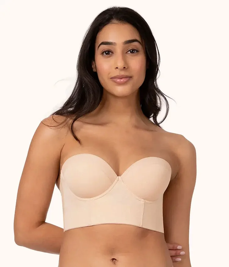 PEACHY CHARM | THE LOW BACK STRAPLESS BRA