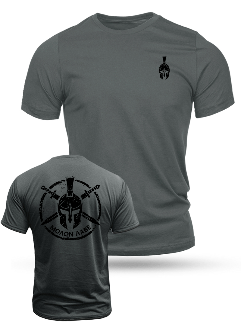 Molon Labe Duplex Printing Cotton T-Shirt
