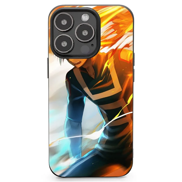 Shoto Todoroki Anime My Hero Academia Phone Case(61) Mobile Phone Shell IPhone 13 and iPhone14 Pro Max and IPhone 15 Plus Case - Heather Prints Shirts