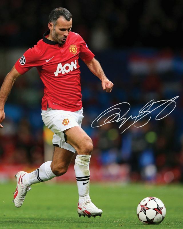 Ryan Giggs - Manchester United Autograph Signed Photo Poster painting Print