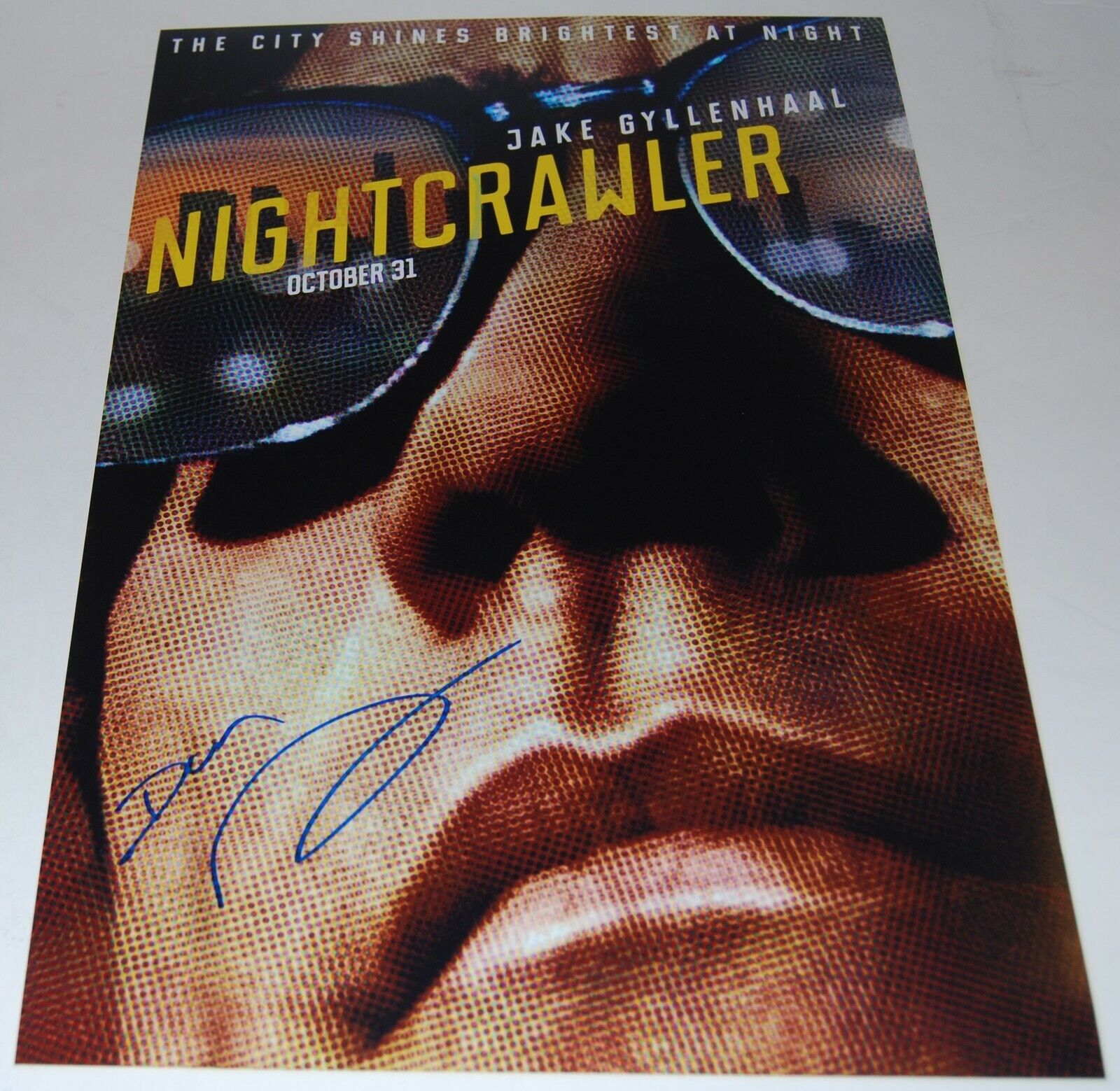 DAN GILROY signed (NIGHTCRAWLER) 12X18 movie poster Photo Poster painting *DIRECTOR* W/COA #1