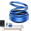 Solar Powered Aroma Diffuser Rotating Suspension Double Ring Car Perfume for Car