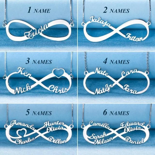 Personalized Infinity Name Necklace Sterling Silver SP13750