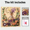 Halloween Bead Art DIY Pearl Painting Kit with Frame 20x20cm(medicine)