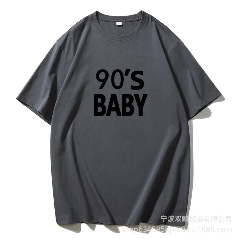 Athvotar Athvotar New Letter Pure Cotton T-Shirt Women Simple Basic Short-Sleeved Top Women's Free-Fitting Sweater