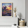 Windmill And Hut-14CT Stamped Cross Stitch Egyptian Cotton 30*40cm/11.81*15.75in tapestrymarket