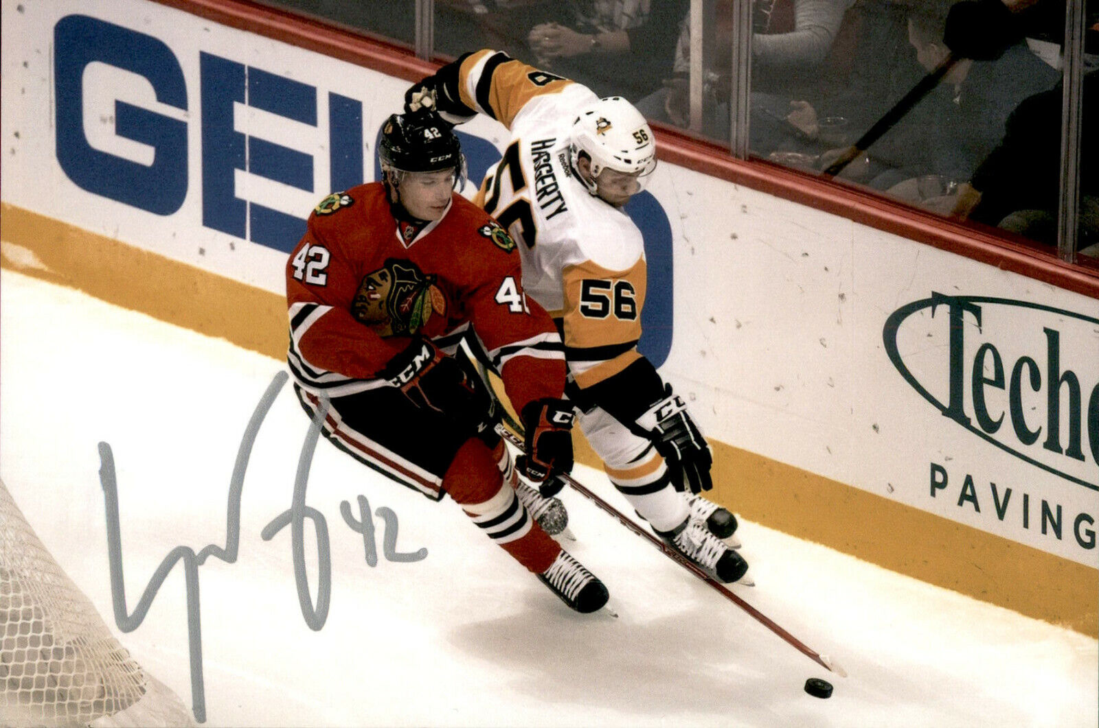 Gustav Forsling SIGNED 4x6 Photo Poster painting CHICAGO BLACKHAWKS #4