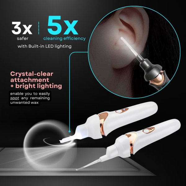 🔥Oferta especial🔥 Aspirador de cerumen: limpieza segura e indolora de los oídos para toda la familia.