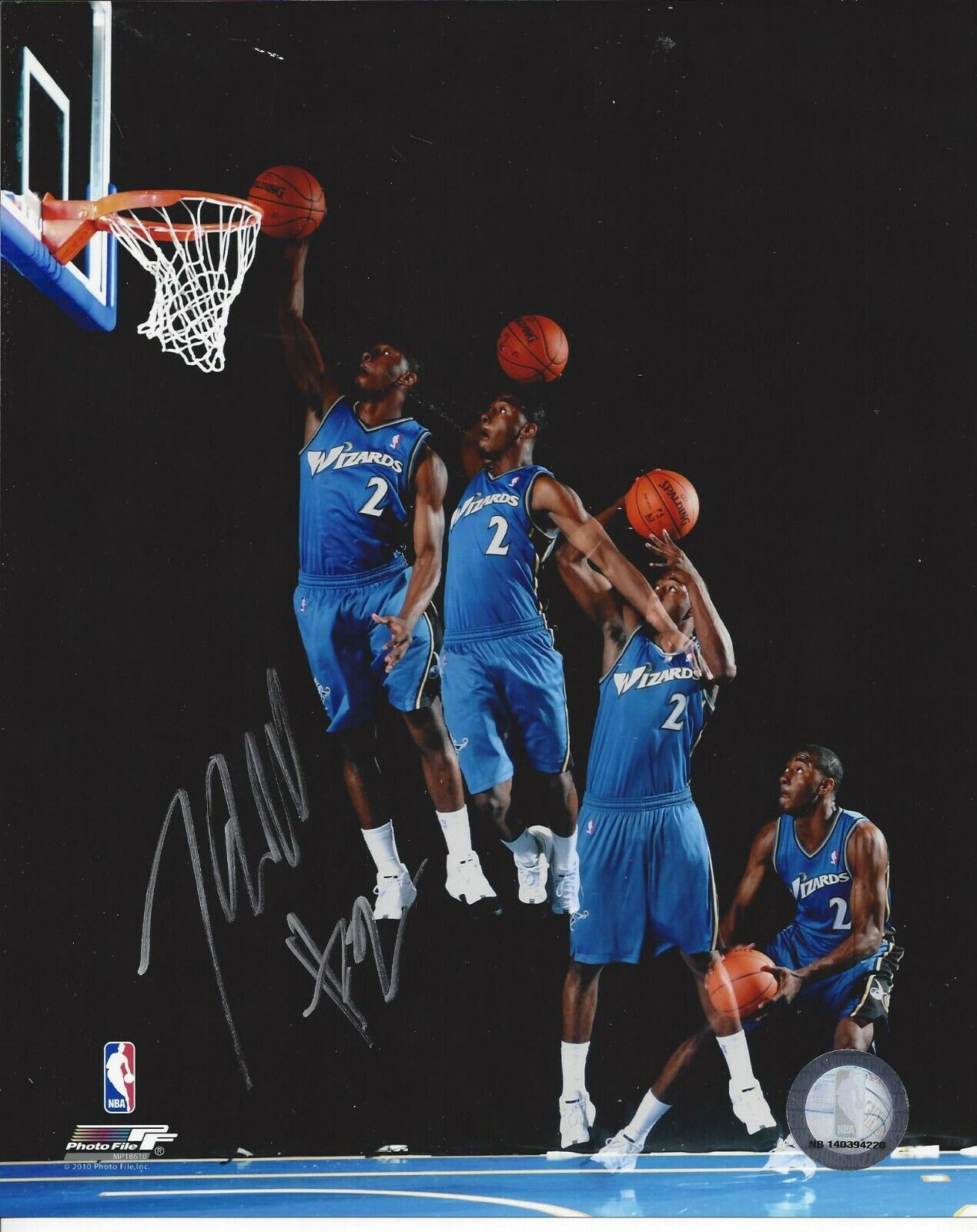 John Wall autographed 8x10 Washington Wizards#S364