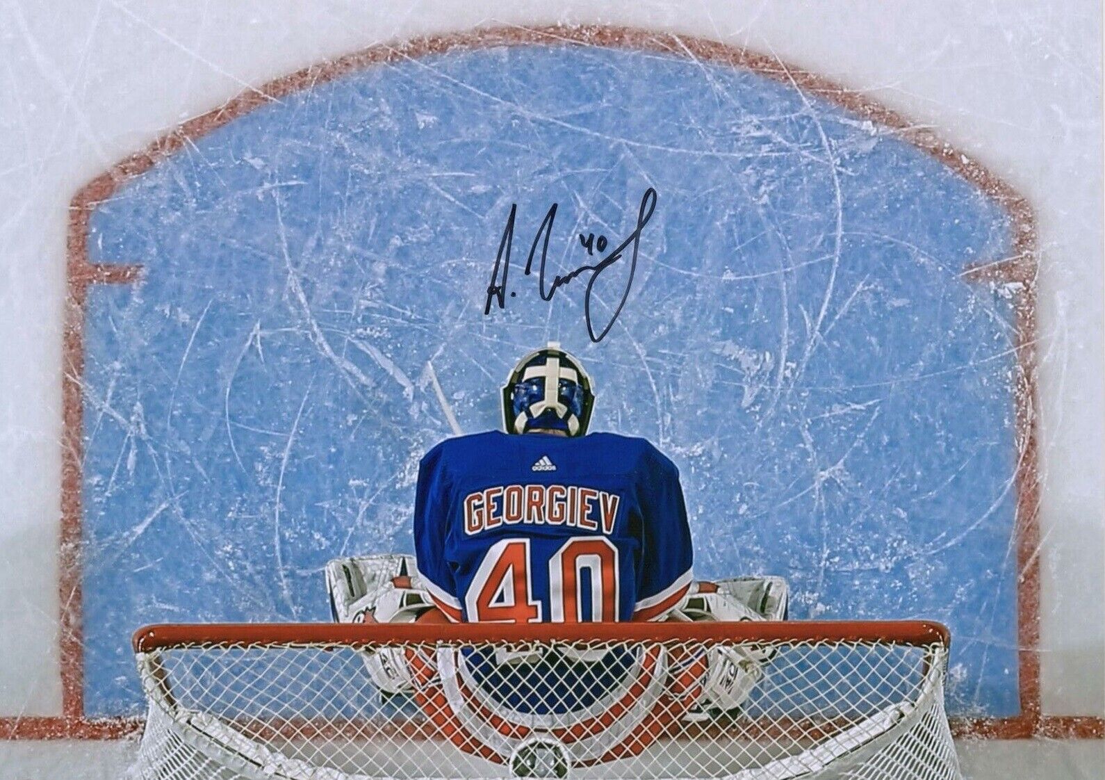 Alexandar Georgiev Autographed Signed 8x10 Photo Poster painting ( Rangers ) REPRINT