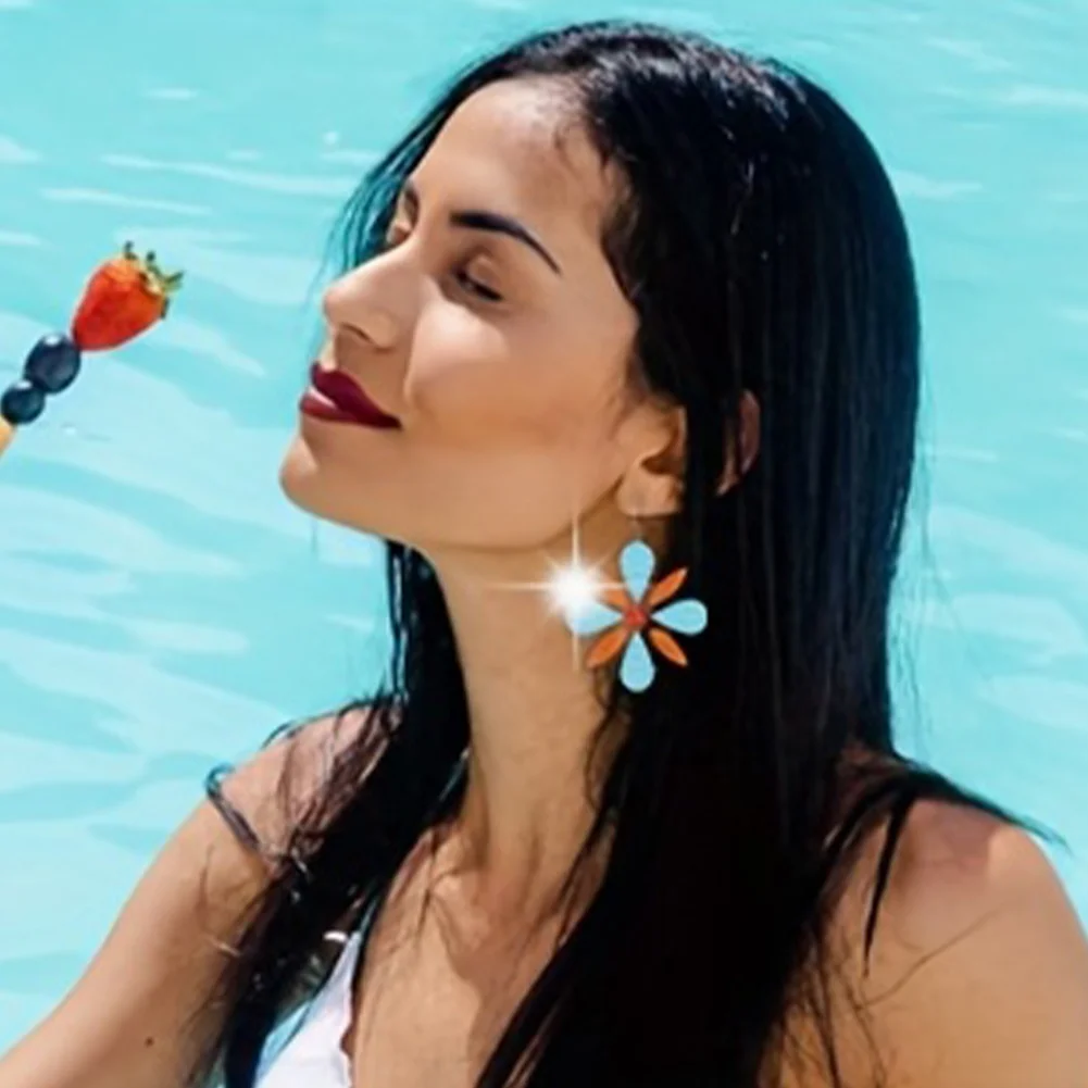 12 Pairs Diamond Painting Earrings DIY Diamond Art Earrings for Adults (A)