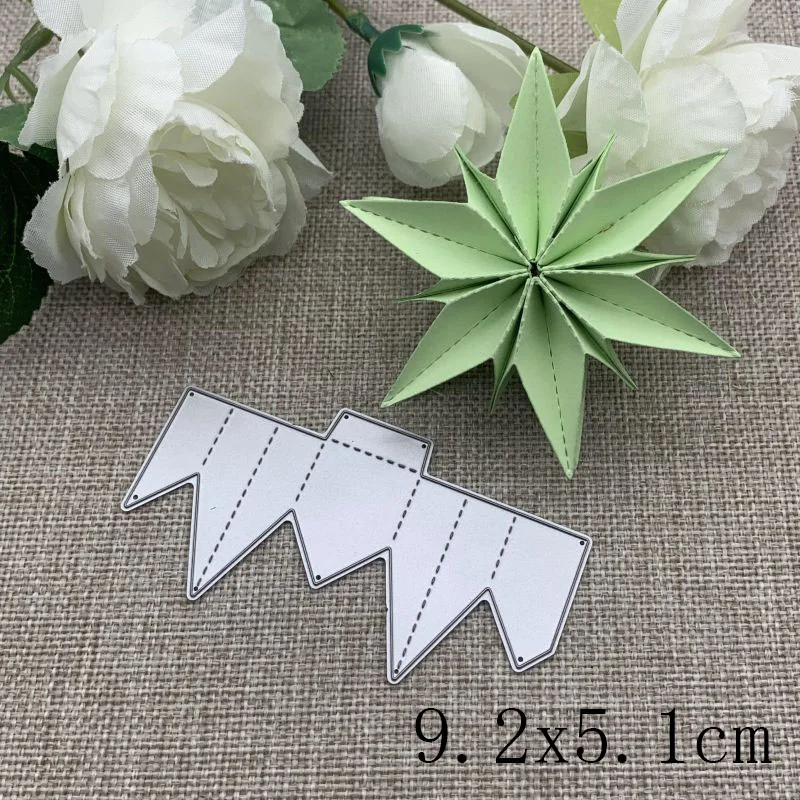 Athvotar Folded Flower Metal Cutting Dies Stencils For DIY Scrapbooking Decorative Embossing Handcraft Die Cutting Template Mold