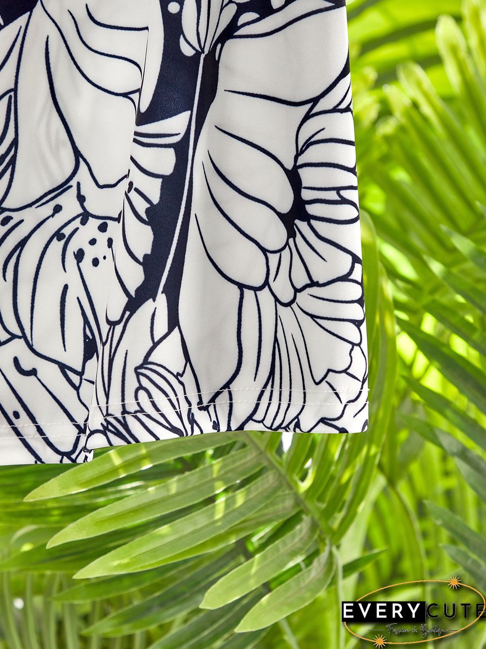 V Neck Short Sleeve A-Line Holiday Knitting Dress