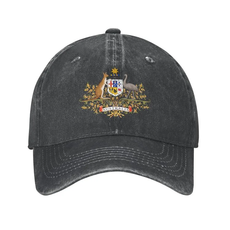 Unisex Cotton Coat Of Arms Of Australia Baseball Cap Adult Adjustable Dad Hat for Men Women Hip Hop