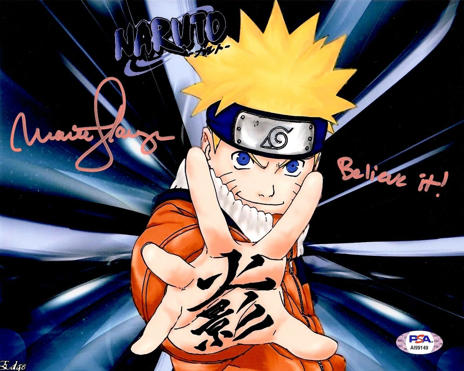 Maile Flanagan Naruto autographed inscribed 8x10 Photo Poster painting PSA COA Naruto Shippuden