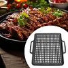 29CM Cast Iron Grill Net Double-Sided Square Baking Tray Hollow Out Grill Pan