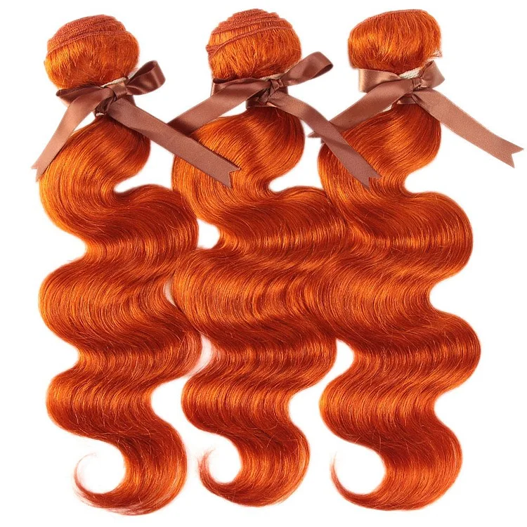 Ginger Brazilian Virgin Human Hair Bundle 1 Piece Hair Weave-VBA036