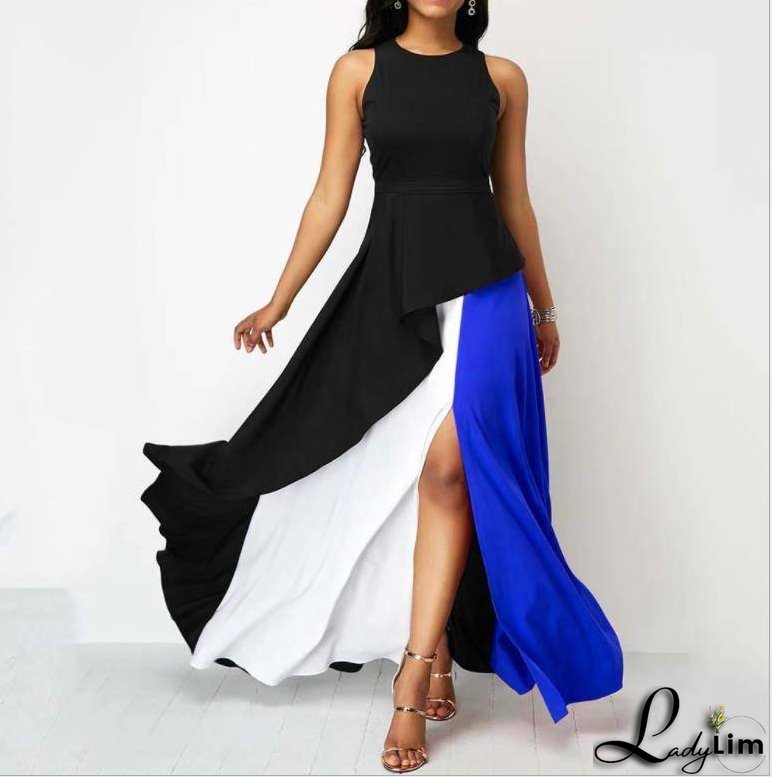 Oversize Color Blocking Dress