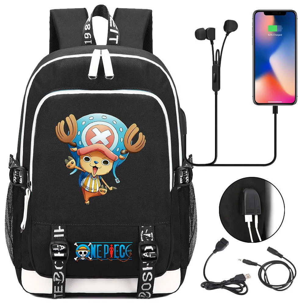 Buzzdaisy Premium One Piece Backpack with USB Charging Port and Laptop Protection - Multi-Pocket for Large Capacity Storage