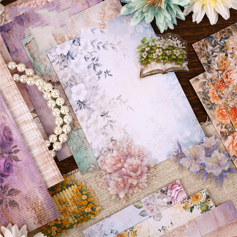 소재 패키지 - 맹제 시리즈 빈티지 플라워