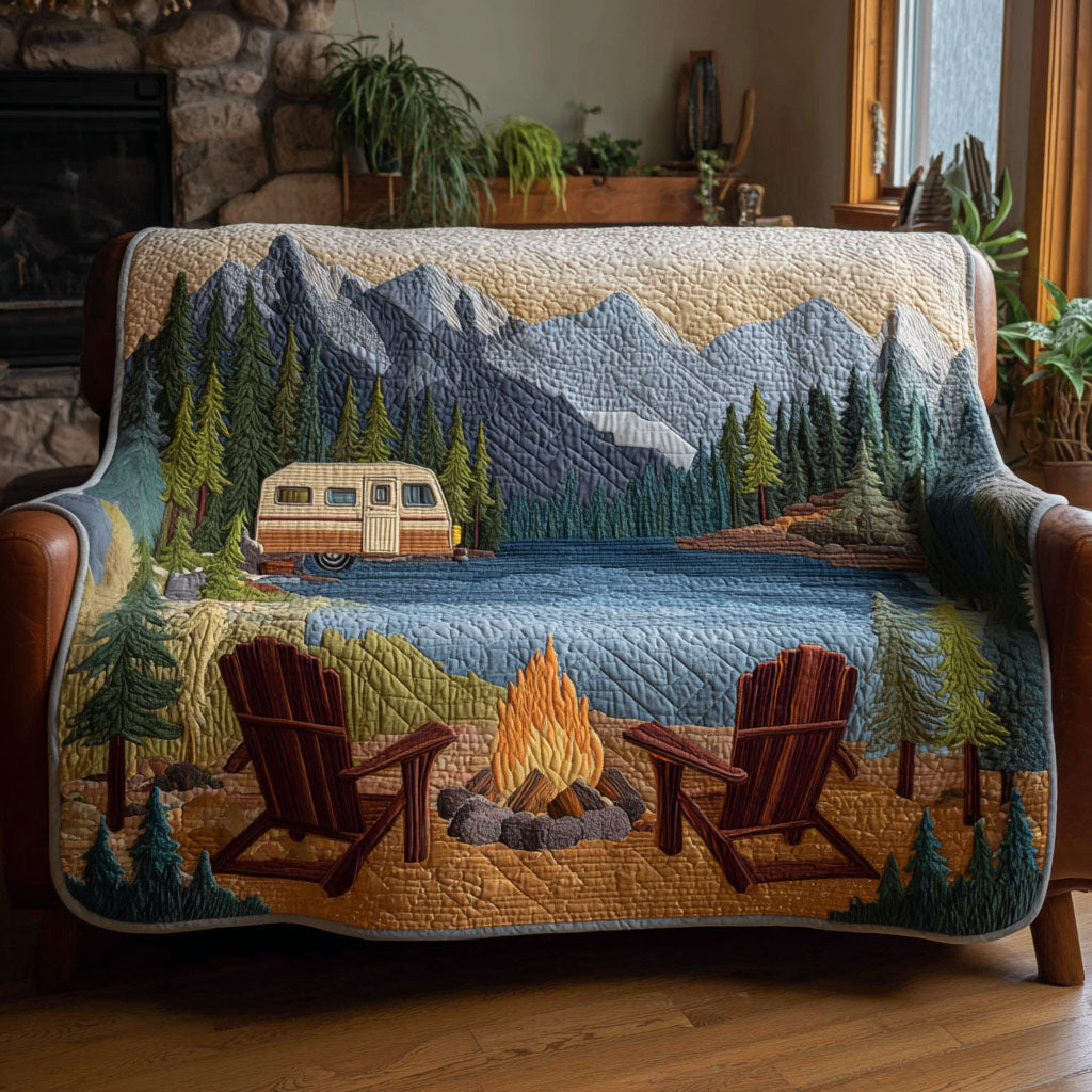 Campfire Escape Quilted Sofa Cover NCU0TV1394 everthome