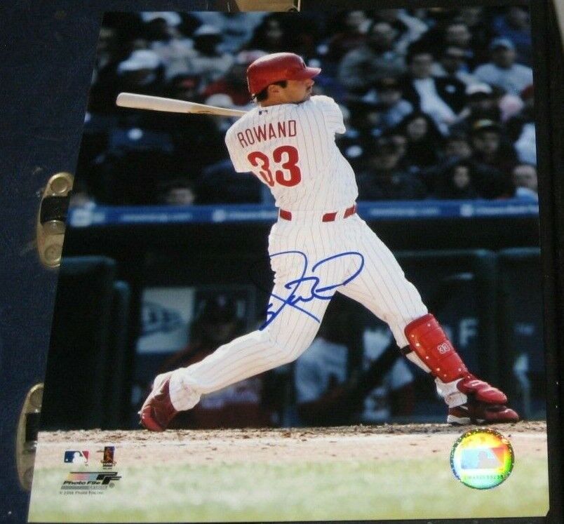 Aaron Rowand Philadelphia Phillies SIGNED AUTOGRAPHED Photo Poster painting File 8x10 Baseball