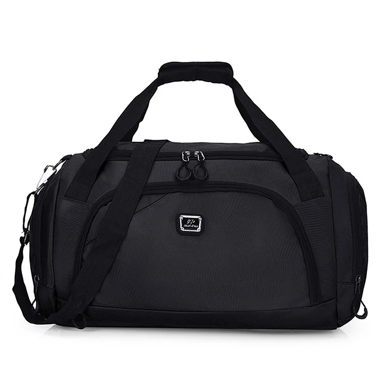 Fitness Bag Large Capacity Portable Gym Bags for Outdoor Football (Black)
