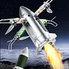 LED Spray Folding Rocket Remote Control Drone Outdoor Flying Toy