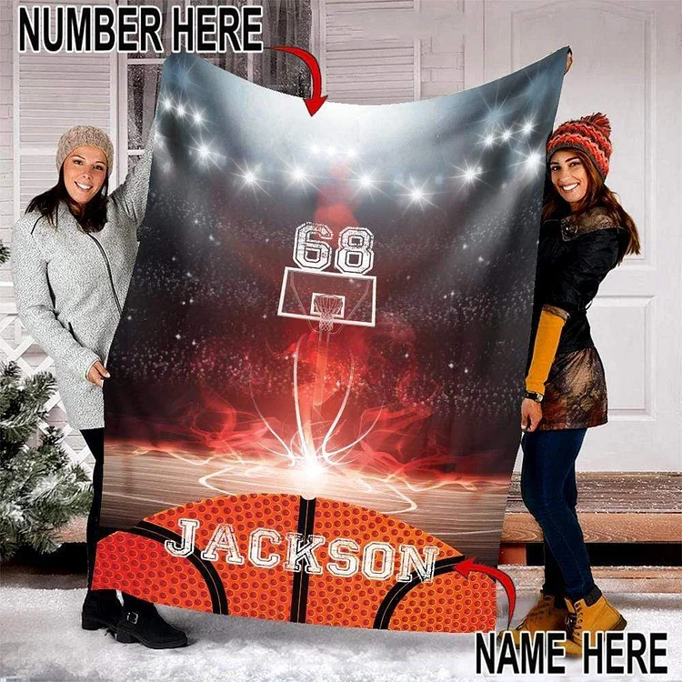 Personalized Basketball Blanket | BKKid671