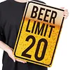 Beer Limit 20 - Vintage Metal Signs - 20*30cm/30*40cm - Warning