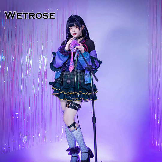 【数量限定】 Wetrose] Meloco Vtuber EN Ninjisanji メロコ 狂蘭 Kyoran コスプレ衣装