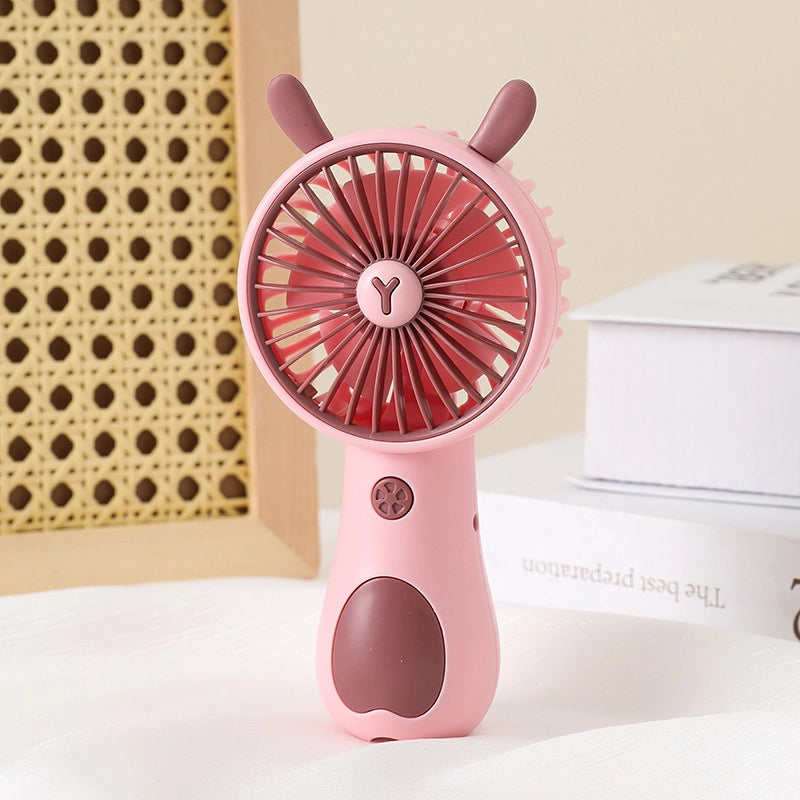 New Flower Mini Hand-held Small Fan Summer Fresh Portable Portable Portable Fan Usb Storage Electric Fan