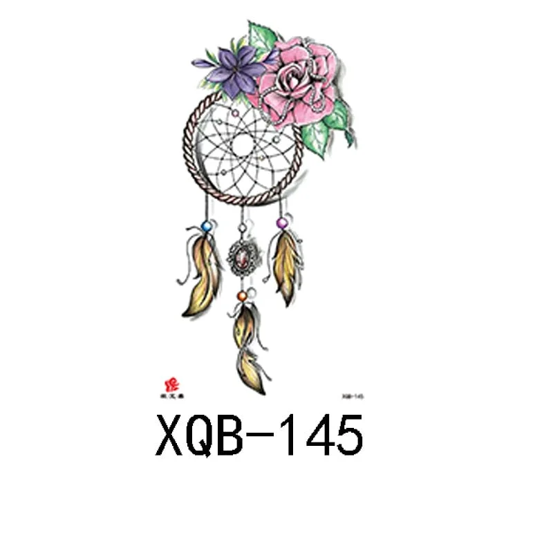 Small Full Arm Waterproof Tattoo Sticker Half Arm Arm Fierce Wolf Head Animal Arm Lasting European and American Tattoo Sticker