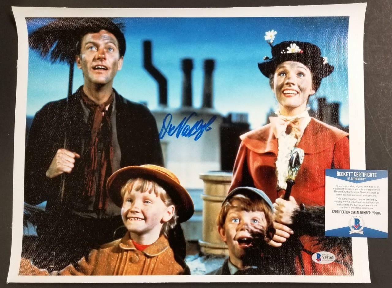 Dick Van Dyke autograph signed Mary Poppins 11x14 Canvas Photo Poster painting #10 ~ BAS COA