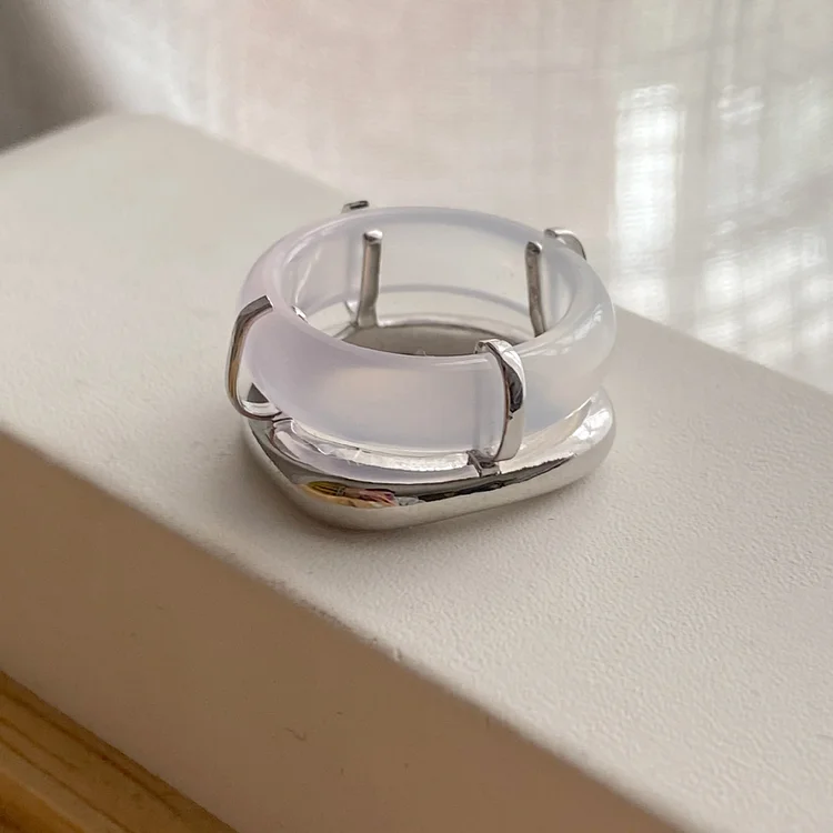 Niche Planet Micro-Set Transparent Tin Foil Ring KERENTILA
