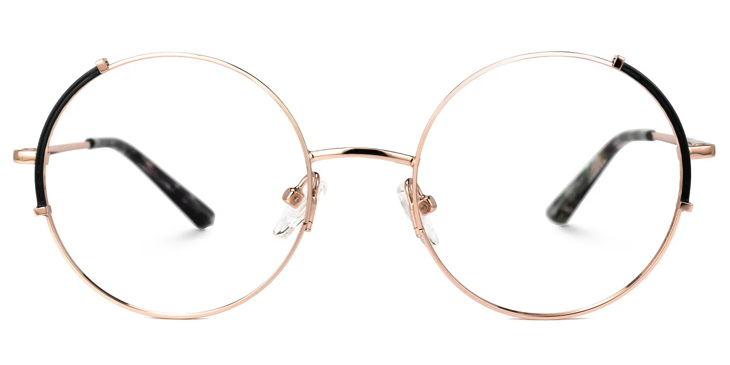 Shimon Gold Rund Brille Gold