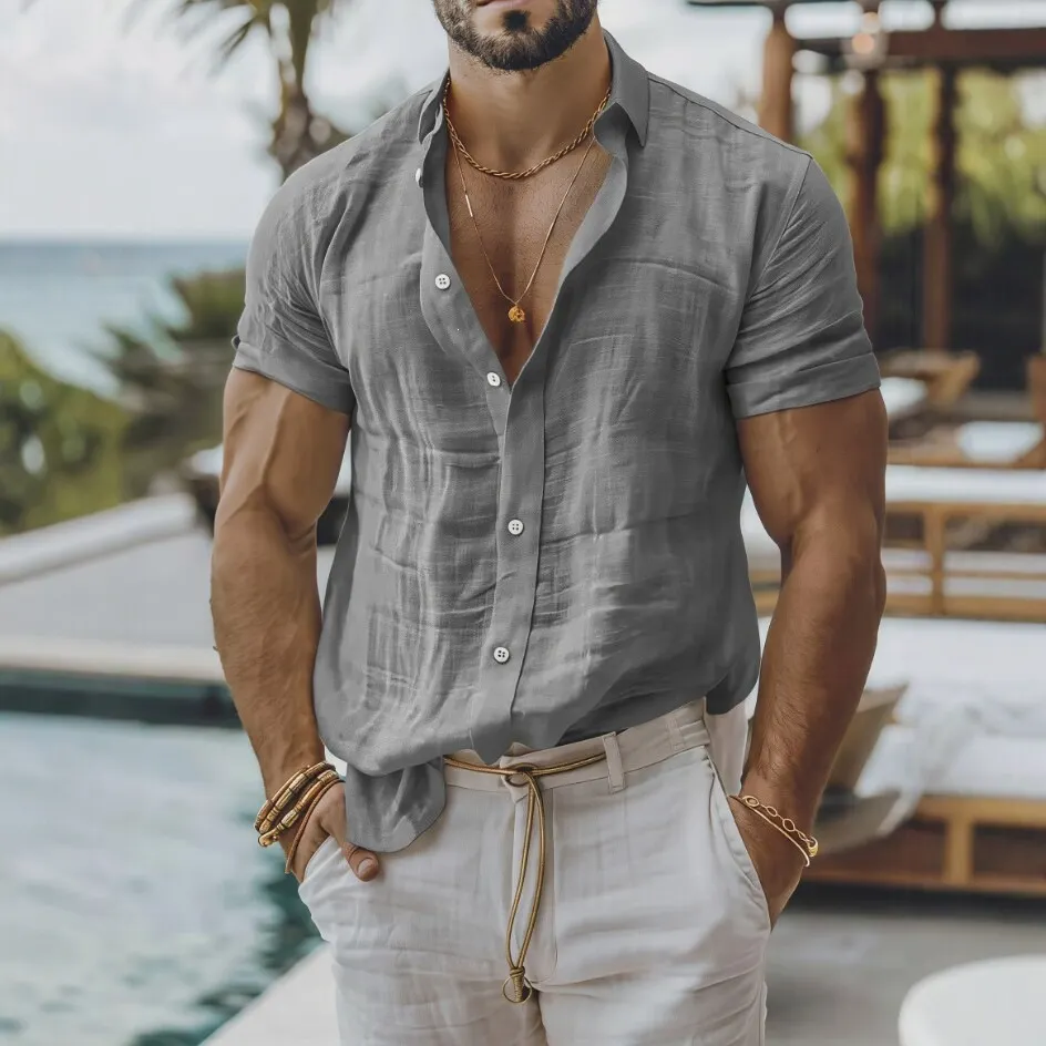 2026 Cross-Border Independent Site Amazon Men&rsquo;s Shirt, Casual Style, Long-Sleeve Business-Casual Shirt-INSPIREUSE