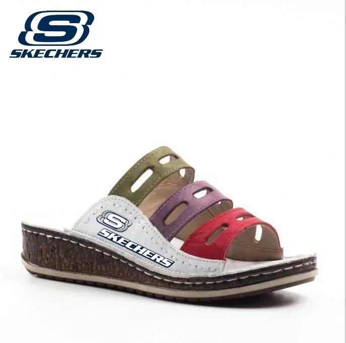 SKECHERS® NYÁRI ÚJ LÉLEGZŐ SZANDÁL NŐI PLUSZ MÉRETŰ SZÍNES SZANDÁL