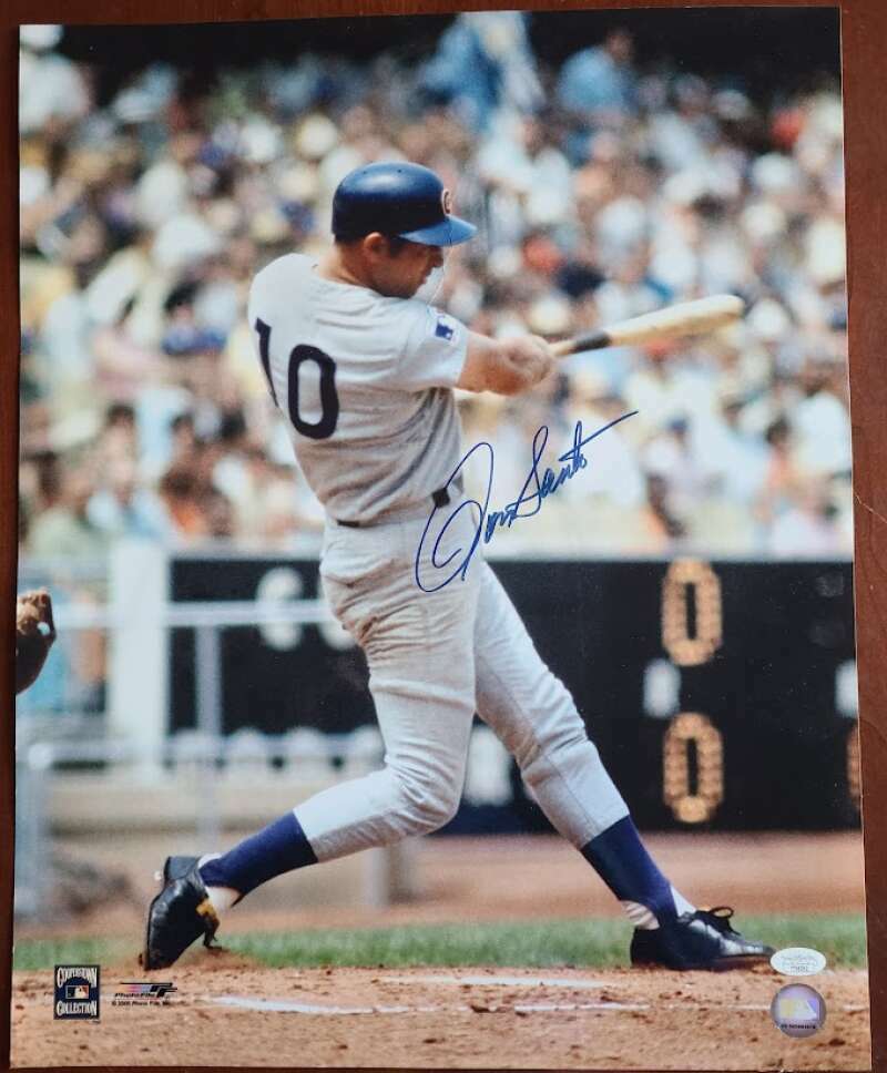 Ron Santo JSA Coa Signed 16x20 Photo Poster painting Cubs Autograph