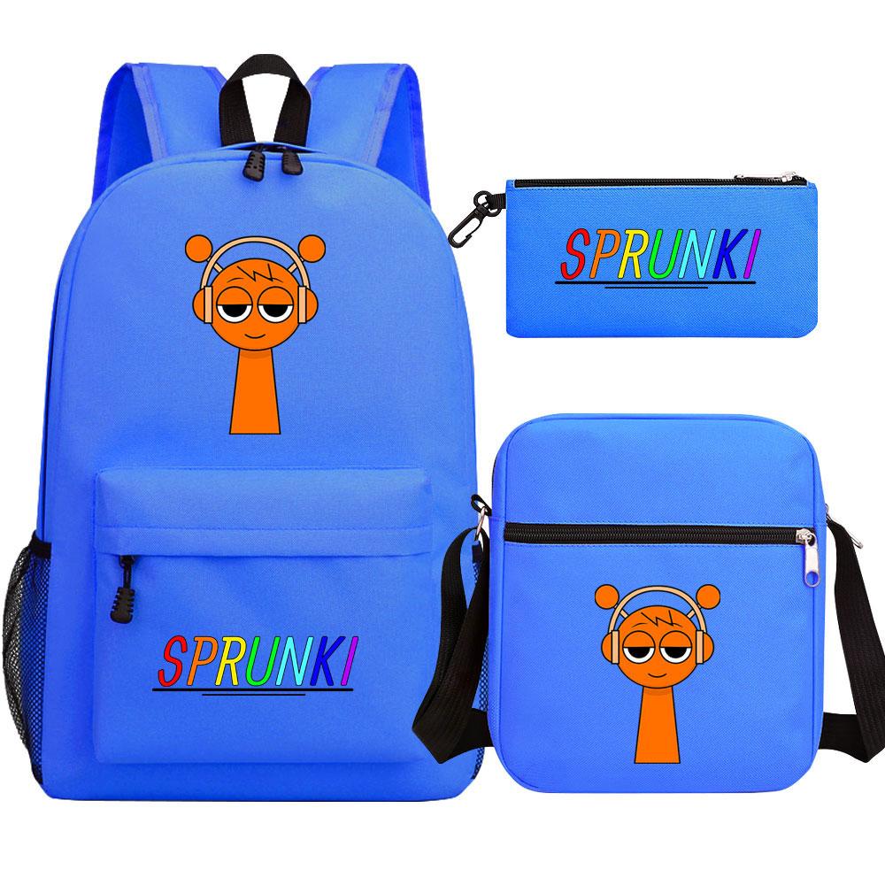 Mayoulove Sprunki Backpack Lightweight Design with Multiple Pockets for School and Outdoor Activities-Mayoulove