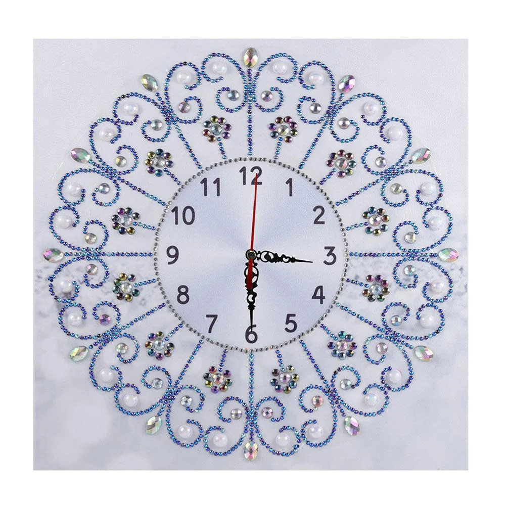 5D DIY Special Shaped Diamond Painting Clock Cross Stitch Mosaic Kit(35*35cm)