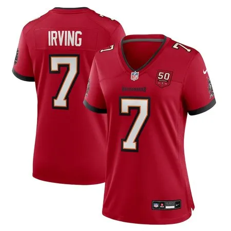 Women's Tampa Bay Buccaneers #7 Bucky Irving  Red 50th Anniversary Game Jersey