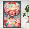 uk.everydayedeals (Limited Stock)Diamond Painting - Round AB Drills - Ice Cream Girl(45*65cm)