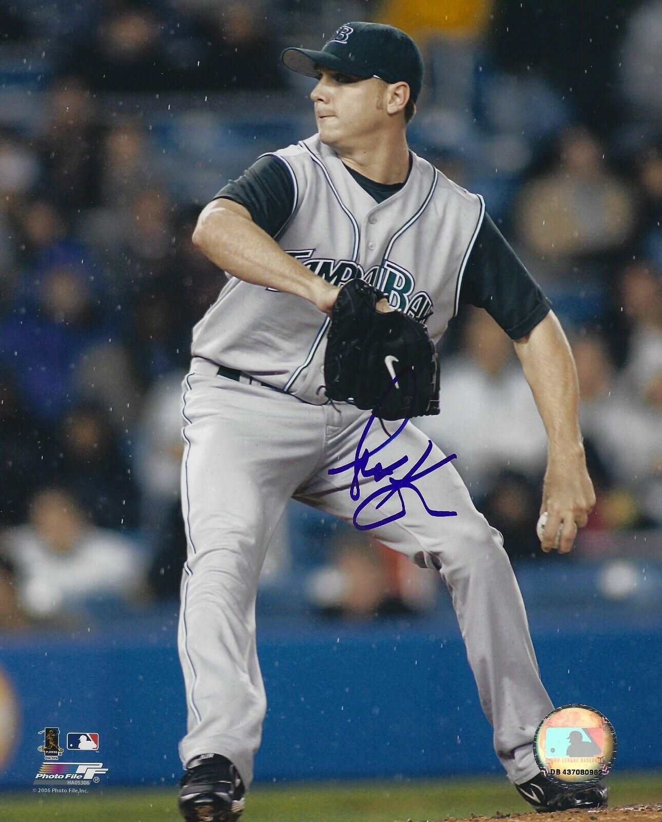 Signed SCOTT KAZMIR Tampa Bay Rays Autographed Photo Poster painting - COA