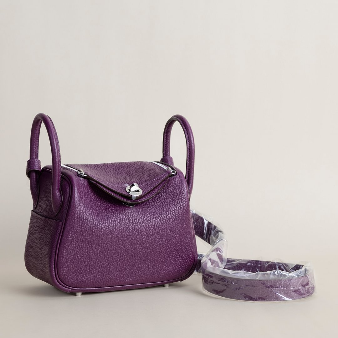 Mini Lindy Clemence leather  P9 Anemone PHW