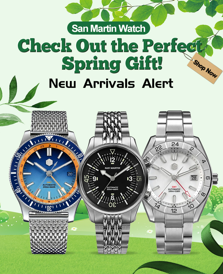Embrace Spring with Style: Introducing the San Martin Fans Discount Edition BB GMT Watch - SN0054G-ESan Martin Watch San Martin Official Authorized StoreSan Martin Watches