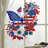 (US Local)Acrylic Independence Day Butterfly 5D DIY Diamond Painting Dots Pendant Decor