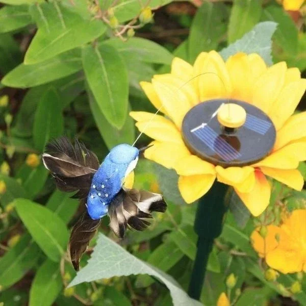 (Early Mother's Day Hot Sale-48% OFF)Solar Dancing Hummingbird With Sunflower(BUY 2 GET 1 FREE NOW)
