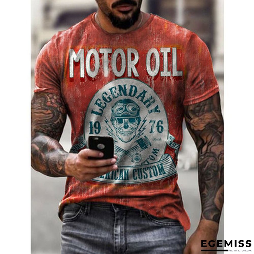 3D Personalized Printing Fashion Trend Boys Lightweight Breathable Short Sleeve T-shirt | EGEMISS