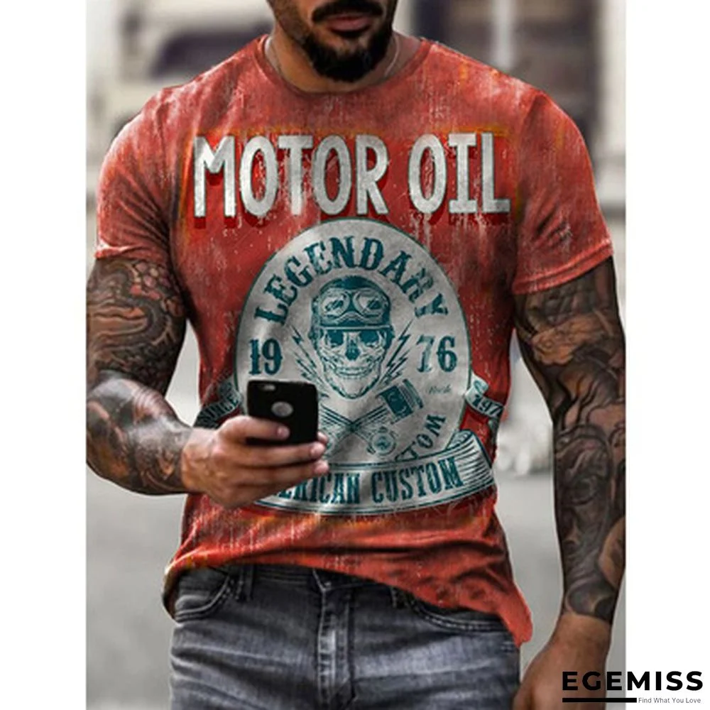 3D Personalized Printing Fashion Trend Boys Lightweight Breathable Short Sleeve T-shirt | EGEMISS